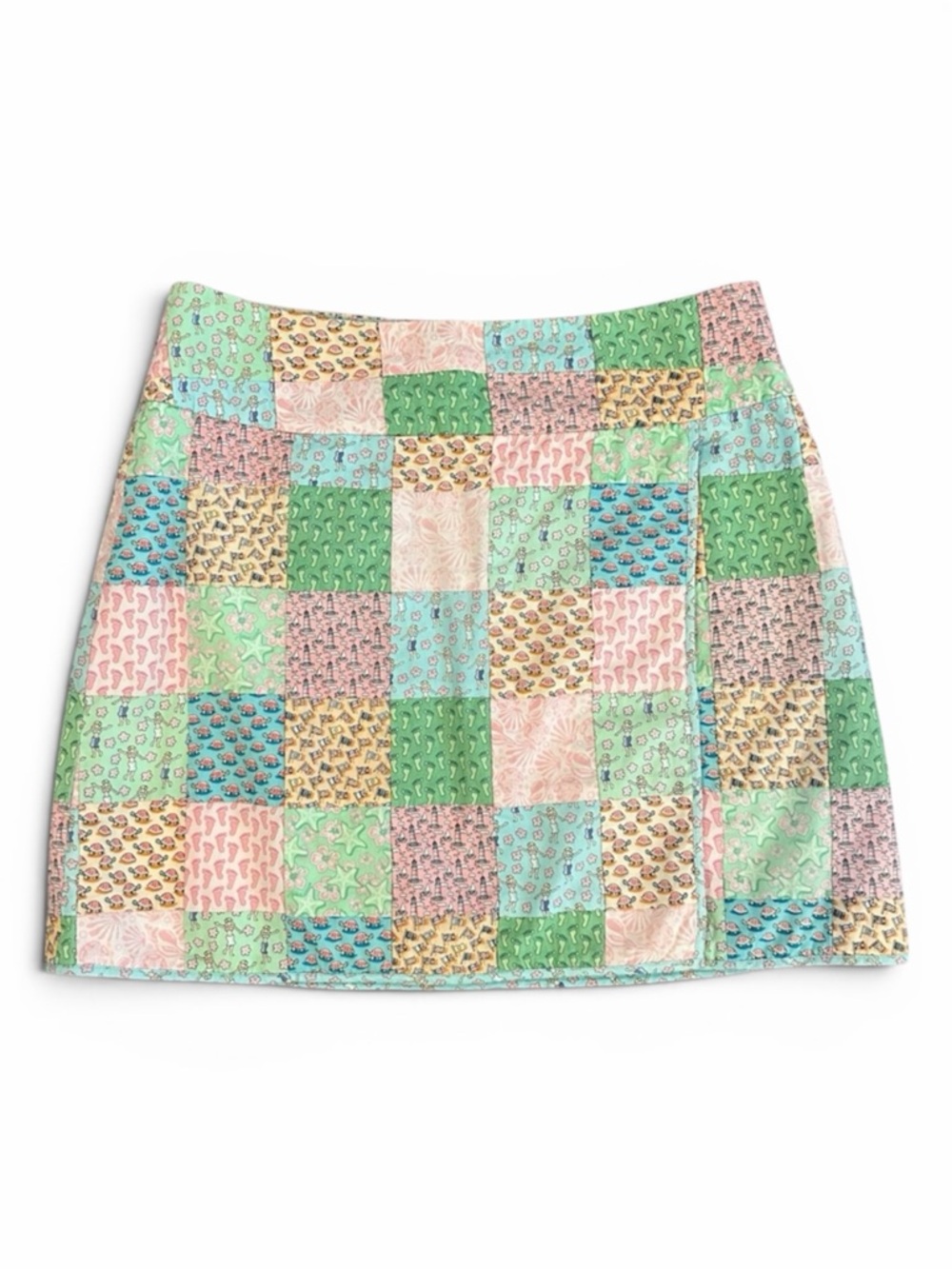 💐 Vineyard Vines 10th Anniversary Patchwork Wrap Mini Skirt EUC - Picture 13 of 13